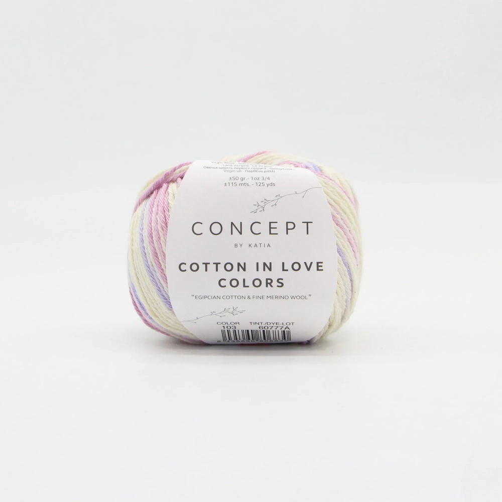 Katia Cotton in love colors