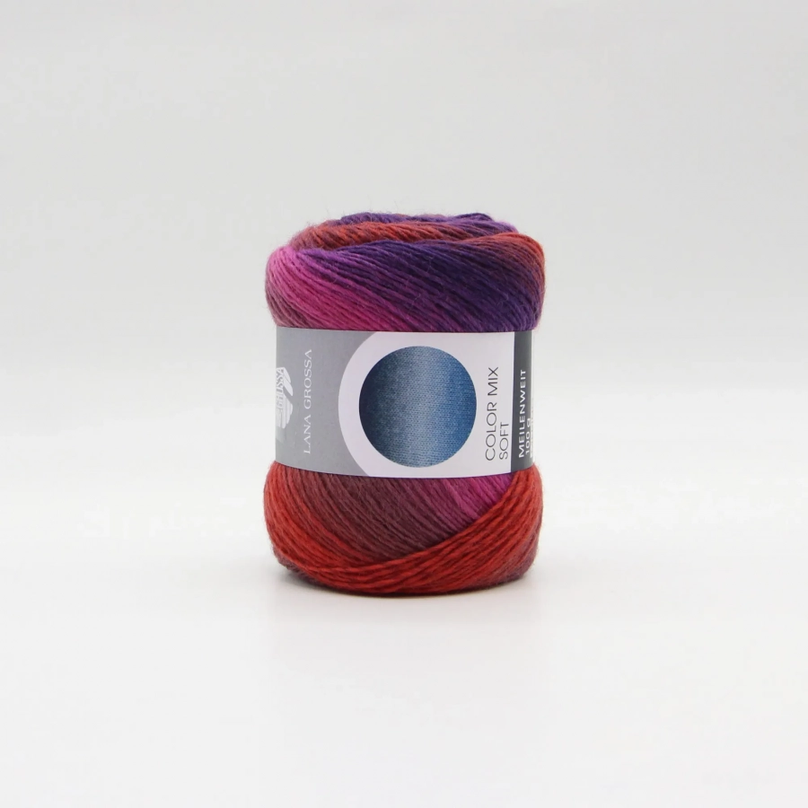 Lana Grossa Meilenweit 100 Color Mix Soft