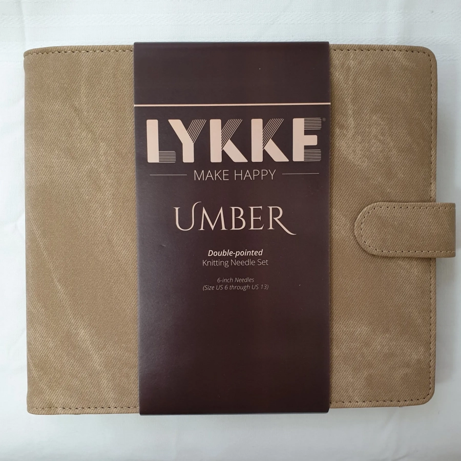 Набор чулочных спиц для вязания Lykke Driftwood 15 см дерево 4 мм-9 мм